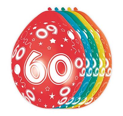 Ballonnen 60 jaar rondom bedrukt
