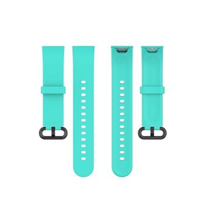 By Qubix - Classic siliconen sportbandje - Mint groen - Compatible met Xiaomi Mi Watch Lite/Redmi Watch - Compatible Xiaomi bandje