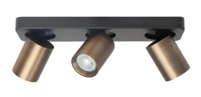 Highlight Spot Oliver 3 lichts balk brons zwart