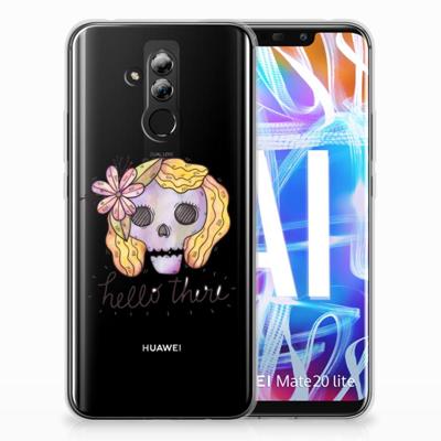 Silicone Back Case Huawei Mate 20 Lite Boho Skull Silicone Back Case Huawei Mate 20 Lite Boho Skull