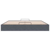 Ottoman bedframe zonder matras 160x200 cm fluweel donkergrijs - thumbnail