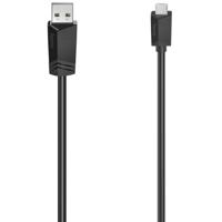 Hama Micro-USB-kabel, USB 2.0, 480 Mbit/s, 1,50 m Kabel Zwart - thumbnail