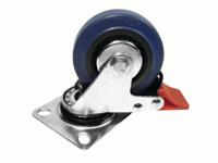 ROADINGER Swivel Castor 75mm blue with brake - thumbnail