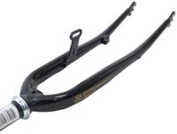 Voorvork 28" tour met 1" vorkbuis - trommelremnok en dynamohaak - glanzend zwart - thumbnail