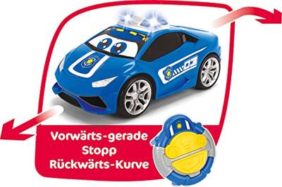Dickie ABC Infrarood Lamborghini Auto Pauly Police 27cm + Batterij - thumbnail