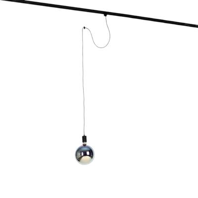 QAZQA Hanglamp met rail ophanging zwart incl. LED G200 - Cavalux