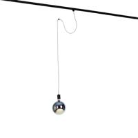 QAZQA Hanglamp met rail ophanging zwart incl. LED G200 - Cavalux - thumbnail