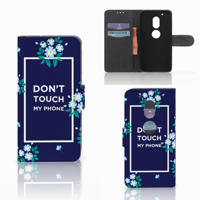 Motorola Moto G4 Play Portemonnee Hoesje Flowers Blue DTMP - thumbnail