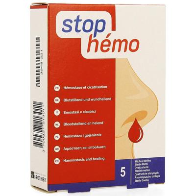 Stop Hemo Watten Steriel 5x4cm