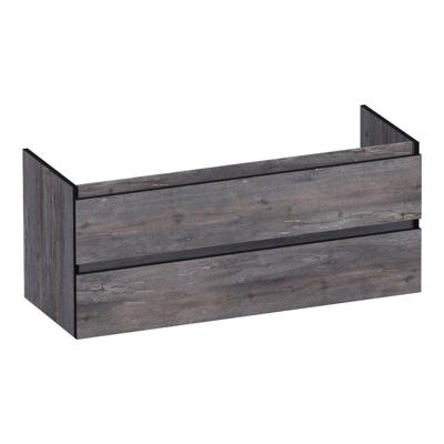 Brauer Joy Edge - Onderkast - 120 cm - met 2 Softclose Lades Greeploos en 2 Sifon Uitsparingen - Driftwood