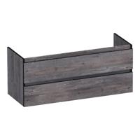 Brauer Joy Edge - Onderkast - 120 cm - met 2 Softclose Lades Greeploos en 2 Sifon Uitsparingen - Driftwood - thumbnail