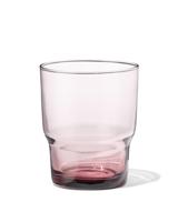 HEMA Waterglas 300ml glas bordeauxrood (roze) - thumbnail