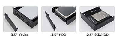 Akasa AK-HDA-05 computerbehuizing onderdelen