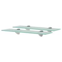 VidaXL Schappen zwevend 2 st 40x10 cm 8 mm glas - thumbnail