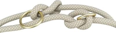 TRIXIE V-lijn Soft Rope, 2 m/10 mm, grijs, verstelbare hondenriem voor middelgrote en grote honden, van geweven touw, 3-voudig in lengte verstelbaar, 1984119