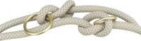 TRIXIE V-lijn Soft Rope, 2 m/10 mm, grijs, verstelbare hondenriem voor middelgrote en grote honden, van geweven touw, 3-voudig in lengte verstelbaar, 1984119 - thumbnail