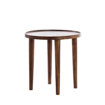Light & Living Ronde Bijzettafel 'Qiano' Acaciahout, Ø45cm