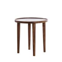 Light & Living Ronde Bijzettafel 'Qiano' Acaciahout, Ø45cm - thumbnail