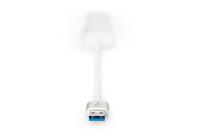 Digitus DA-70250-1 interface hub USB 3.2 Gen 1 (3.1 Gen 1) Type-A 1000 Mbit/s Zilver, Wit - thumbnail
