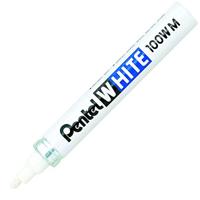 Pentel Paint Marker White schrijfpunt: 3,9 mm, schrijfbreedte: 3 mm - thumbnail