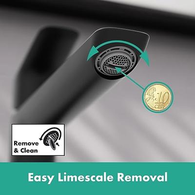 Hansgrohe Logis Fine ééngreeps wastafelmengkraan 100 met afvoerplug, mat zwart Hansgrohe Logis Fine ééngreeps wastafelmengkraan 100 met afvoerplug, mat zwart