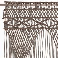 Gordijn macram 140x240 cm katoen taupe - thumbnail