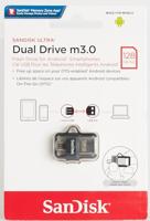 SanDisk Ultra® Dual Drive m3.0 USB-stick smartphone/tablet 128 GB USB-A 3.2 Gen 1 - thumbnail