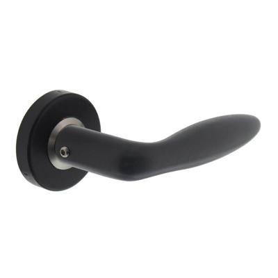 Intersteel Deurkruk Jupiter op rozet mat zwart Intersteel Deurkruk Jupiter op rozet mat zwart