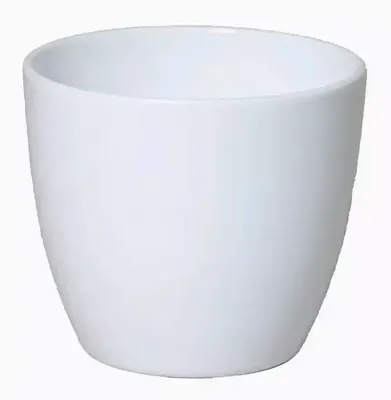 Floran bloempot boule 22,5x19,5 cm wit