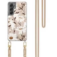 Samsung Galaxy A34 hoesje met beige koord - In bloom - thumbnail