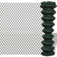 VidaXL Gaashek 1,5x15 m staal groen - thumbnail