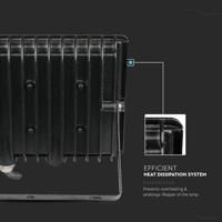 V-TAC VT-4051B-N LED Schijnwerper - E-serie - IP65 Waterdicht - Zwart - 50W - 4300 Lumen - 4000K - thumbnail