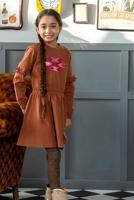 B.Nosy winter sweat jurk meisjes - bruin - Dynia - thumbnail