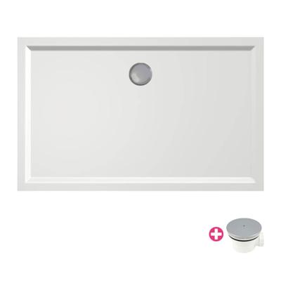 Xenz Mariana douchebak - 120x75x7 - Acryl - wit 6880-01 Xenz Mariana douchebak - 120x75x7 - Acryl - wit 6880-01