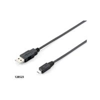 Equip USB-kabel A -> Micro B St/1,00 m sw polybag - thumbnail
