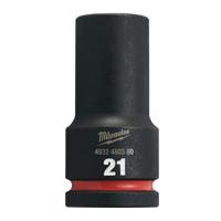 Milwaukee ShockWave™ Krachtdop 3/4" lang | 21 mm - 4932480380 - thumbnail