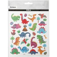 Creativ Company Stickers, dino&apos;s, vel 15x16,5 cm, 1 vel - thumbnail