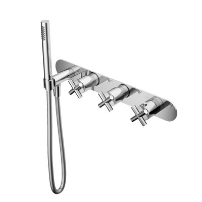 Hotbath Chap Inbouw Bad Douche Thermostaat Met 2 Stopkranen 061 - Chroom Hotbath Chap Inbouw Bad Douche Thermostaat Met 2 Stopkranen 061 - Chroom