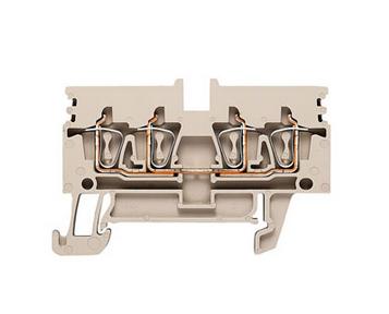 Weidmüller 1933740000 Doorgangsserieklem Spanveer Donkerbeige 50 stuk(s)