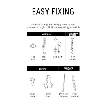 Platinum | Coolfit Schaduwdoek Driehoek 360 x 360 x 360 cm | Antraciet