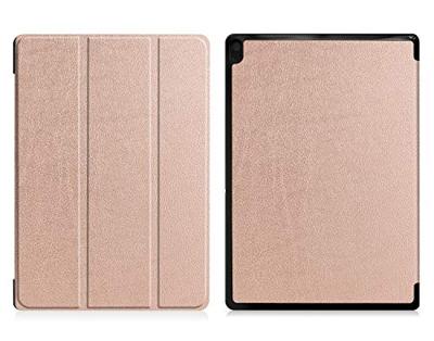 3-Vouw sleepcover hoes - Lenovo Tab E10 - Rose Goud