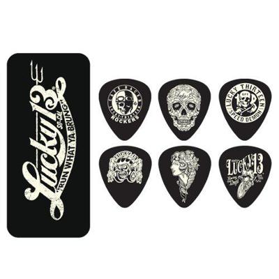Dunlop L13CT73 Lucky 13 doosje plectrums 0.73mm Dunlop L13CT73 Lucky 13 doosje plectrums 0.73mm