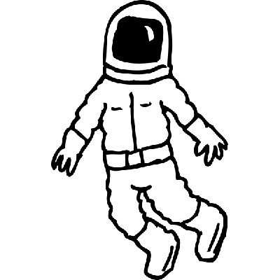 Astronaut - Muursticker