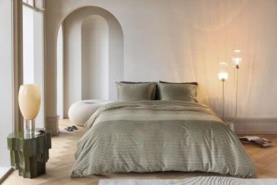 Kardol Kardol by Beddinghouse Dekbedovertrek Lofty Olive Green 200x200/220 cm