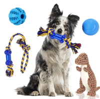 Nobleza Honden speelgoedset - 5 speeltjes - thumbnail