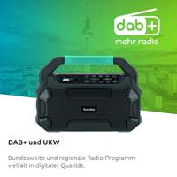 TechniSat VIOLA 231 OD Bouwradio DAB+, VHF (FM) DAB+, FM, Bluetooth Spatwaterbestendig Zwart - thumbnail
