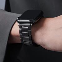 Titanium band - Space grey - Geschikt voor Apple watch 38mm / 40mm / 41mm / 42mm - thumbnail