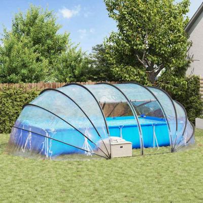 Zwembad Tent Koepel Doorzichtig 640 x 432 x 205 cm PVC Zwembad Tent Koepel Doorzichtig 640 x 432 x 205 cm PVC