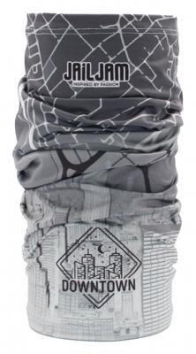 Jail Jam nekwarmer tube donkergrijs maat one-size