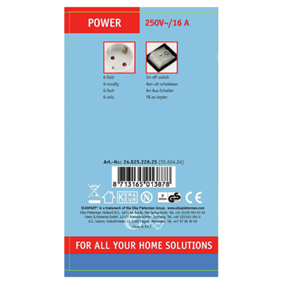 Scanpart TCD 6-voudig RA schakelaar 5 meter